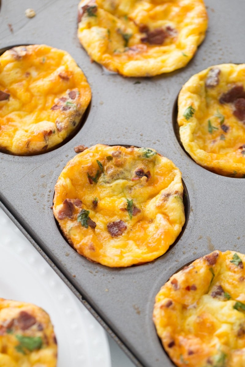 baked egg cups in muffin tin