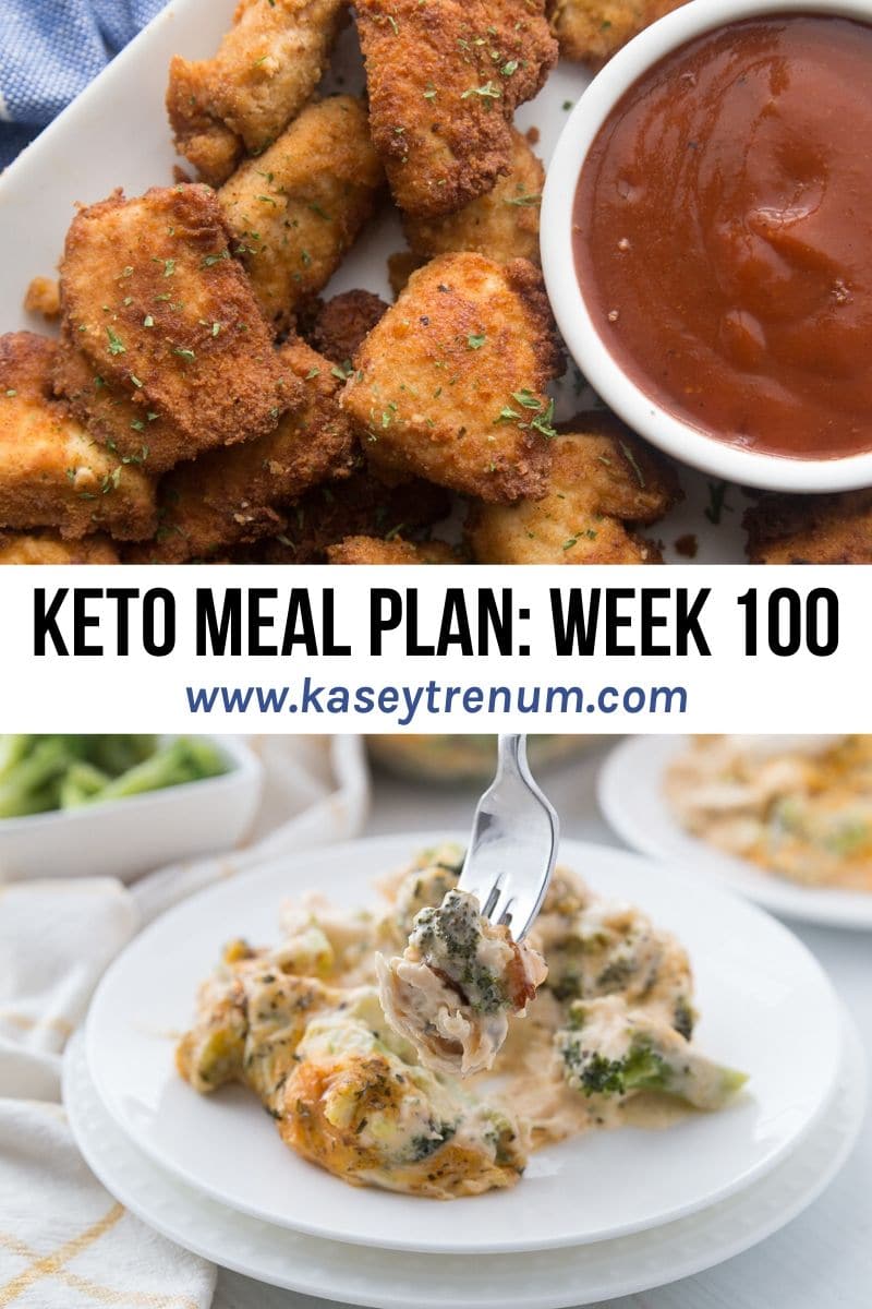 Photo Collage of 2 Keto recipes in a Keto Meal Plan 