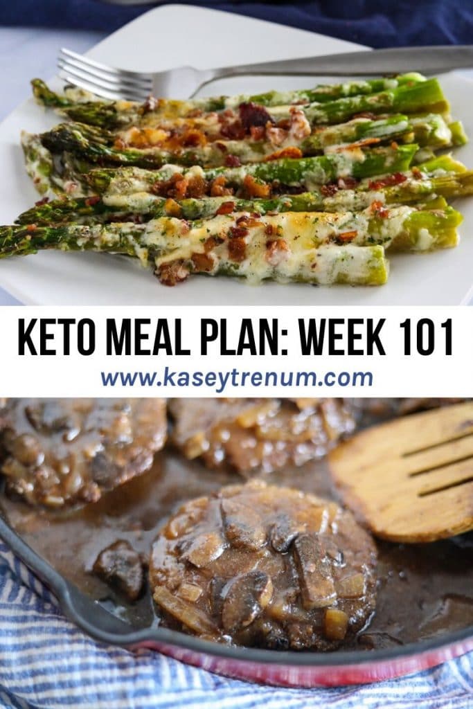 A Photo Collage of 2 Keto recipes in a Keto Meal Plan 