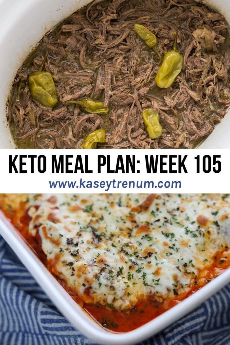Keto Meal Plan: Week 105