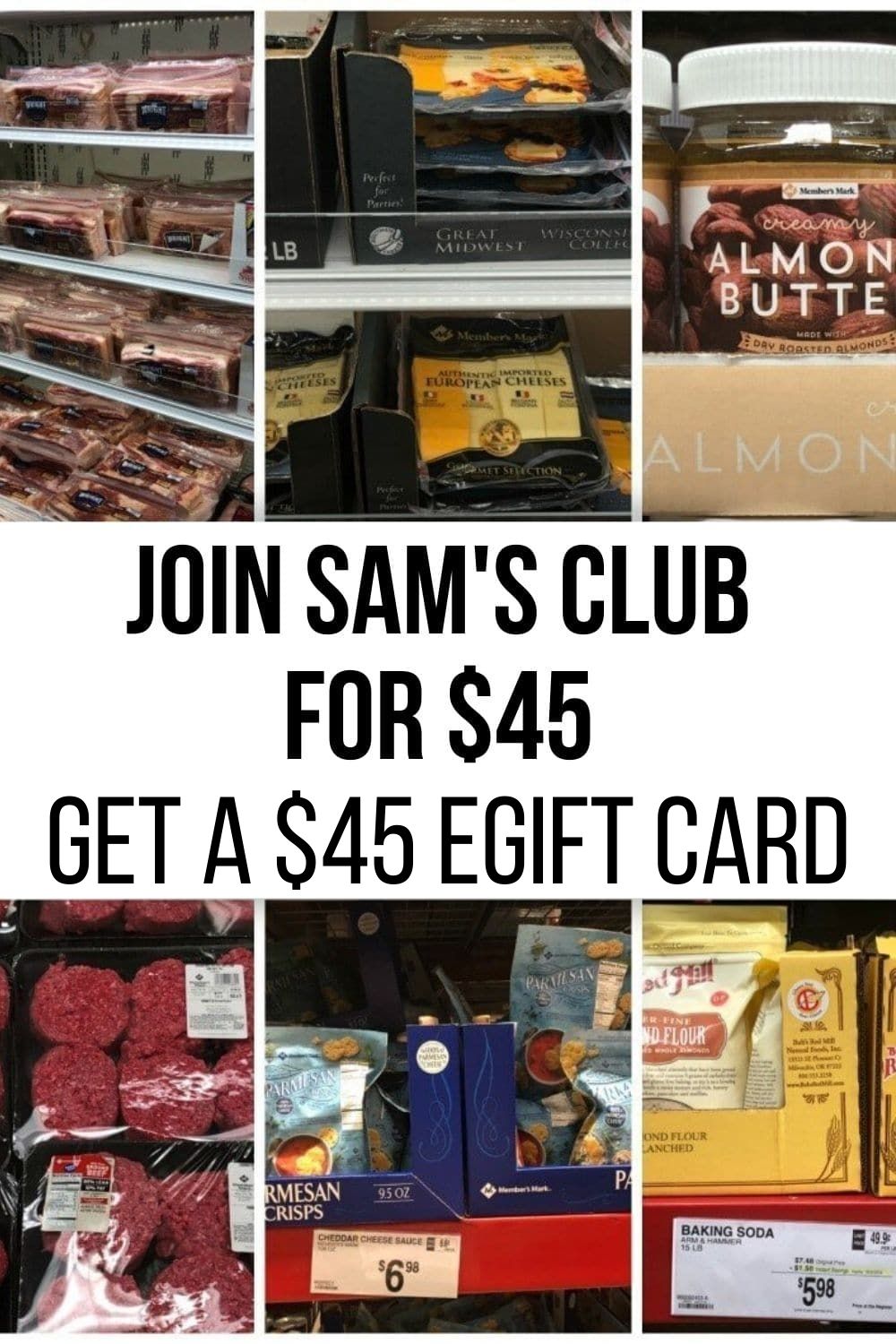 Sam's Club $45 Gift Card Deal