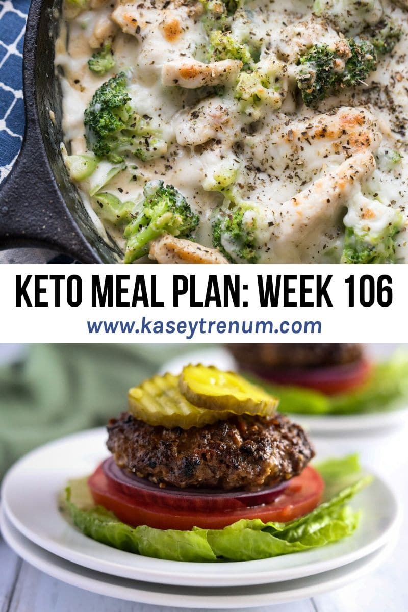 Photo Collage of 2 Keto Recipes in a Keto Meal Plan 