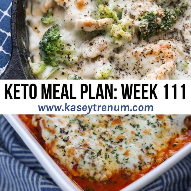 Keto Meal Plan: Week 111