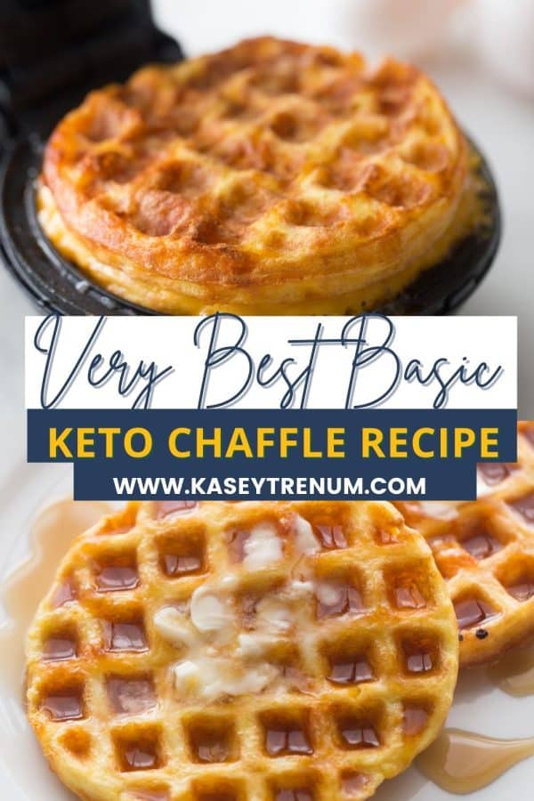 Easy Keto Chaffle Recipe - Crispy Low-Carb Waffles - Kasey Trenum