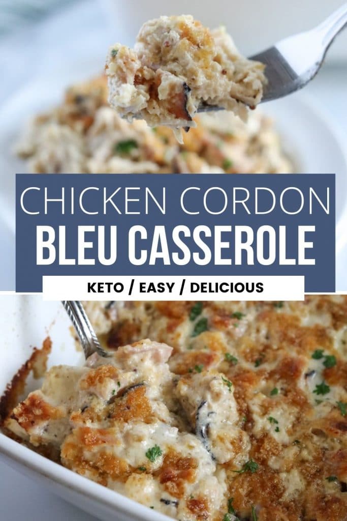 Easy Keto Chicken Cordon Bleu Casserole (Low Carb) - Kasey Trenum