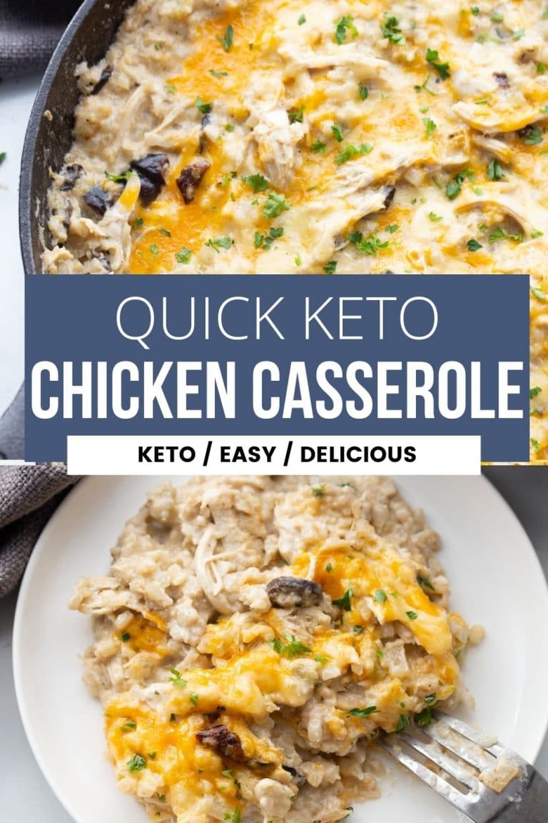 Keto Chicken & Cauliflower Rice Casserole - Kasey Trenum