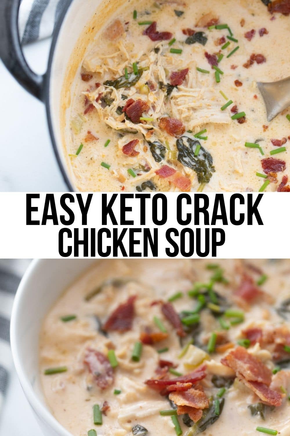 easy keto crack chicken soup slow cooker collage 
