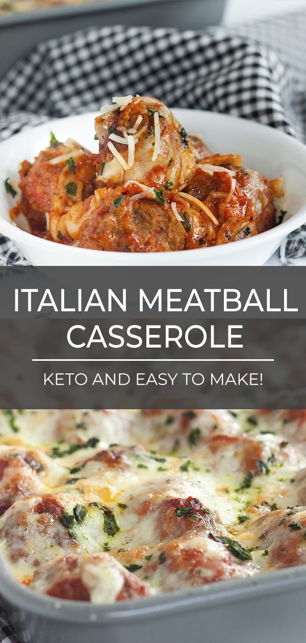 Keto Italian Meatball Casserole