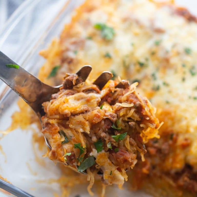 Baked Low Carb Keto Spaghetti Casserole (Quick & Easy)