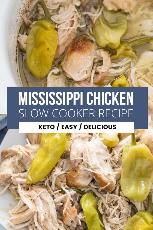 Tender & Flavorful Crock Pot Mississippi Chicken (Keto & Low Carb ...