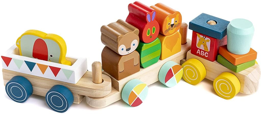 Very Hungry Catepillar wooden train set toy