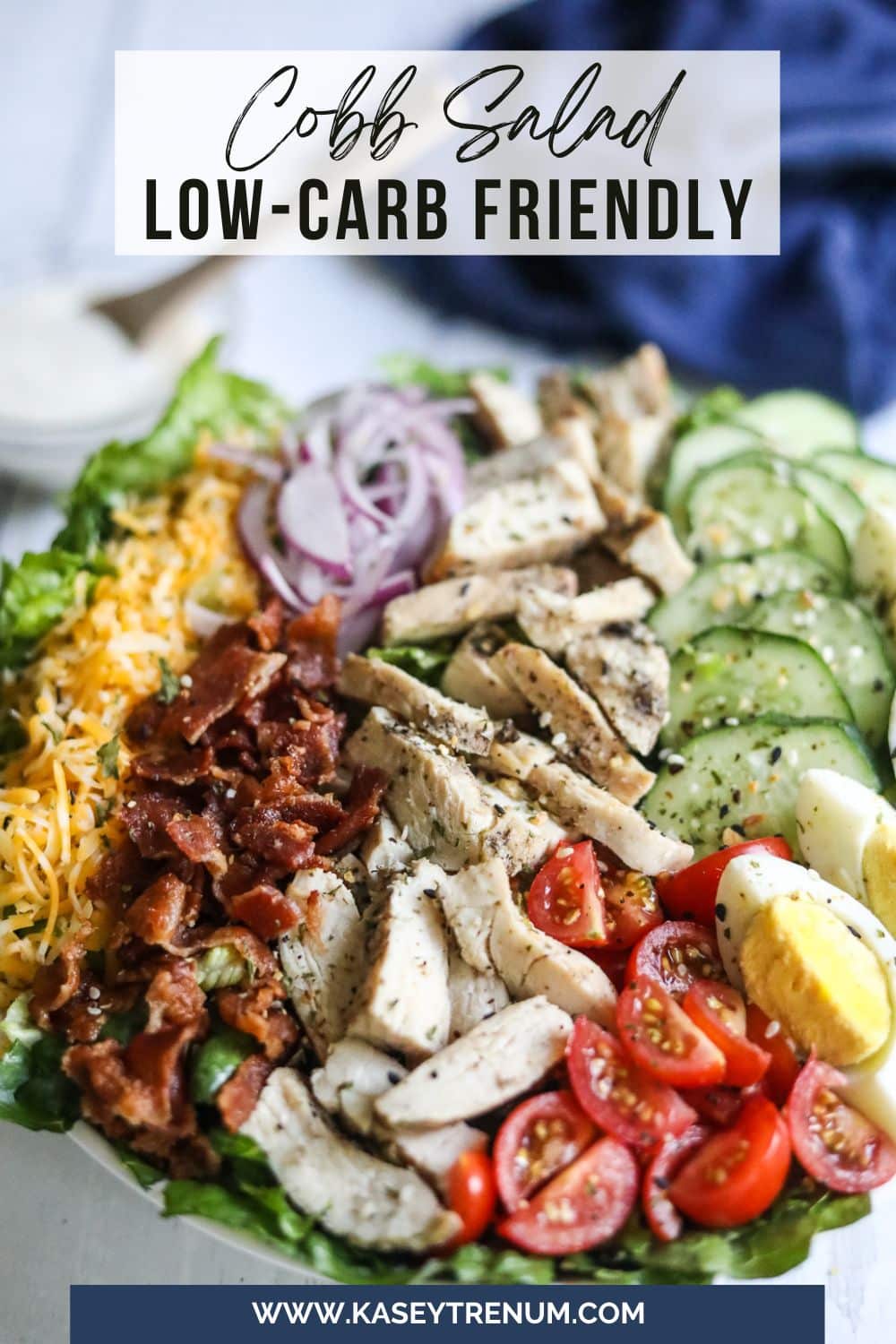 featured image for a healthy Cobb salad with chicken