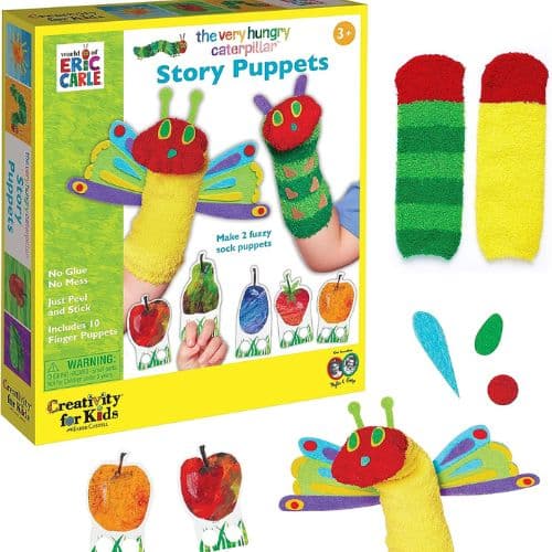 Creativity for Kids The Very Hungry Caterpillar Story Puppets: Sock Puppet Kit for Toddlers from The World of Eric Carle
