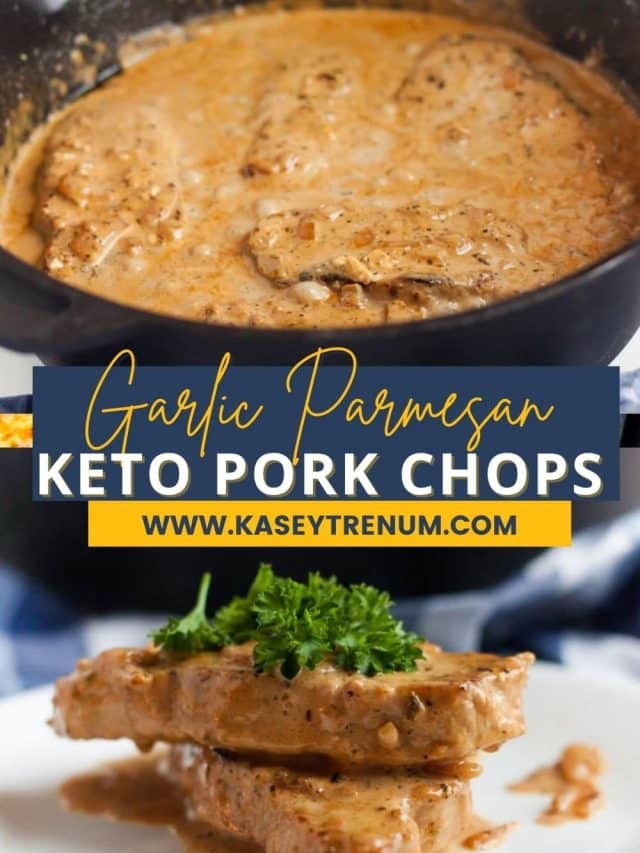 Easy Creamy Garlic Parmesan Keto Pork Chops