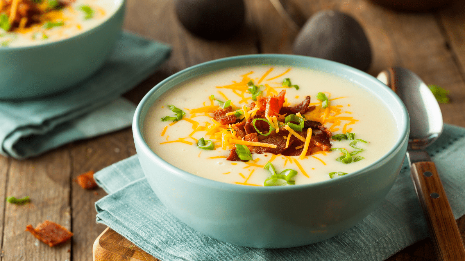 bowl of potato soup