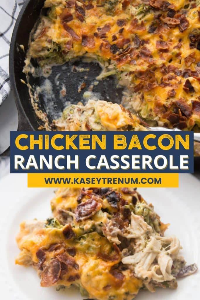 Keto Chicken Bacon Ranch Casserole With Broccoli - Kasey Trenum