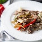 Keto low carb philly cheesesteak casserole