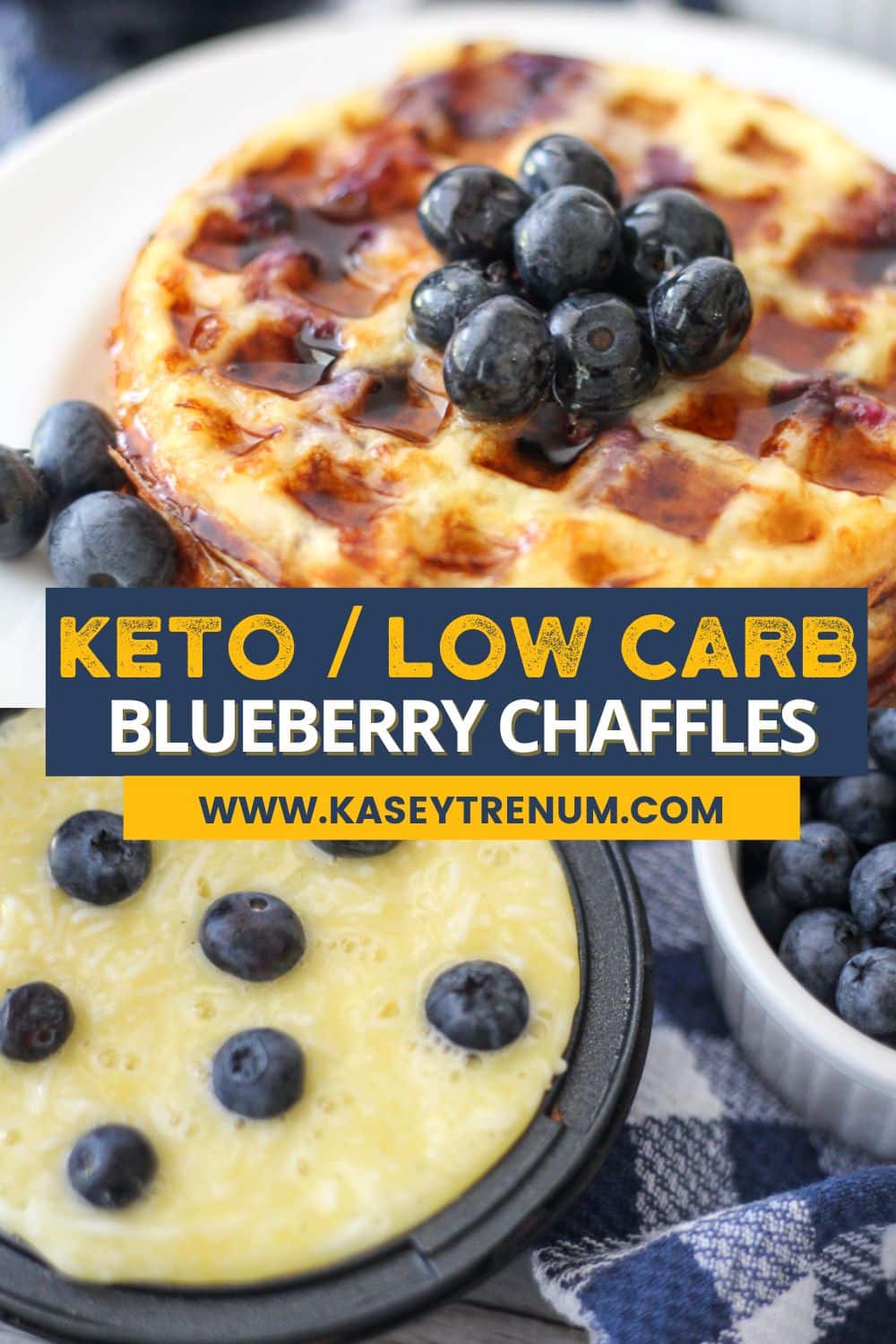 Mouthwatering Sweet Blueberry Chaffles - Kasey Trenum