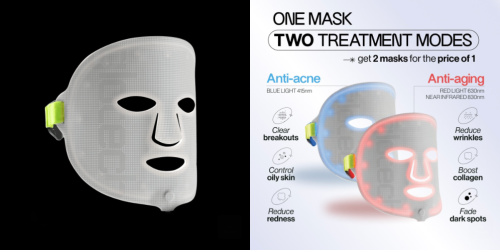 LED Esthetics Glotech™ Mask Pro. stock image collage