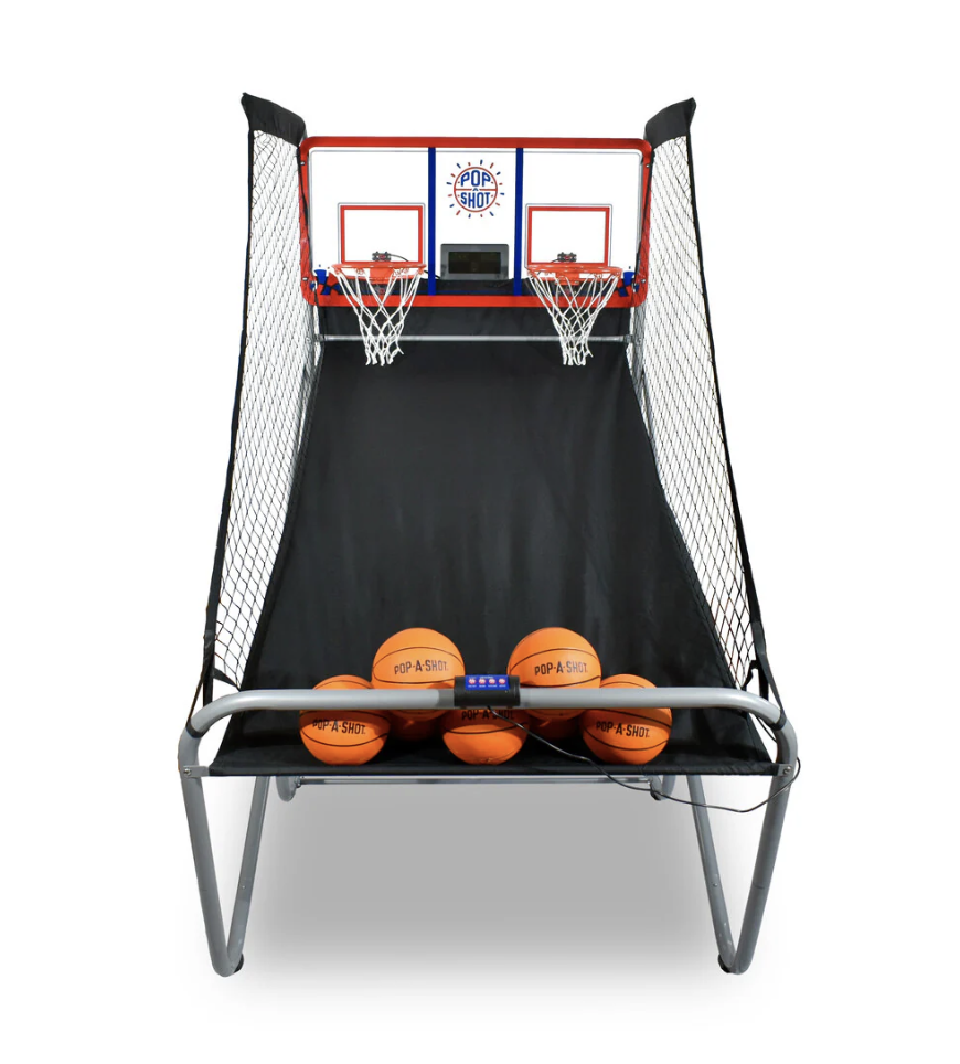 Pop-A-Shot stock image of dual indoor outdoor basketball game