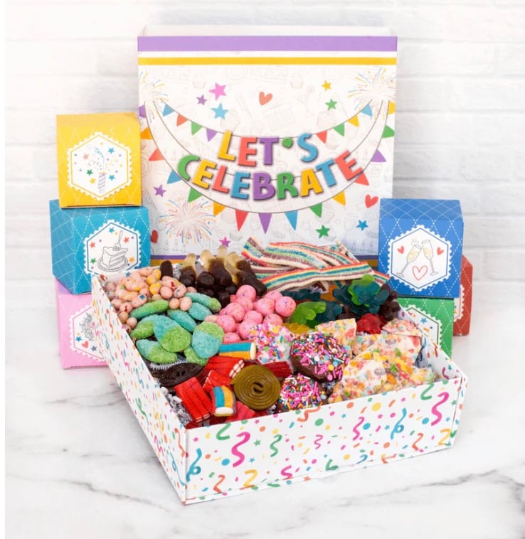 sugar plum celebration candy gift box